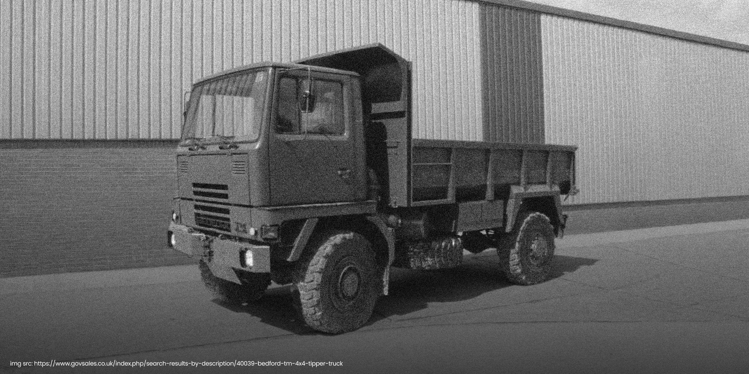 A plain, undecorated early Bedford lorry