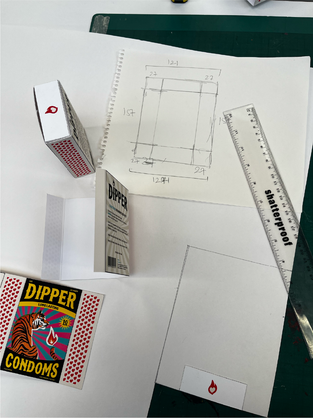 Folding and pasting the sleeve